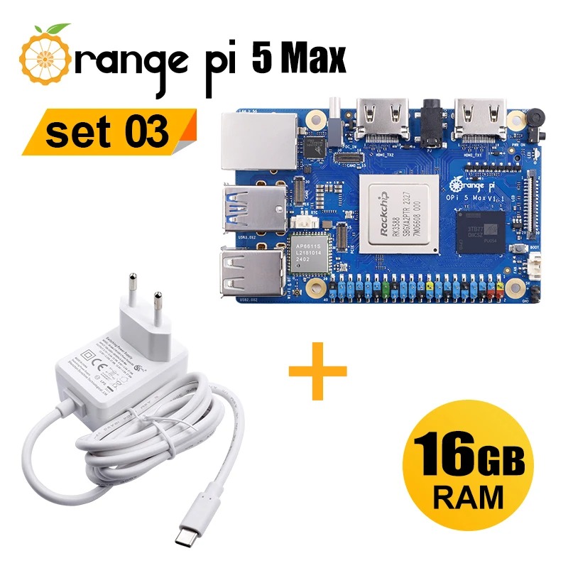 RoRuSOrangePi 5 Max 16GB with  - Orange Pi 5 Max Rk3588 recension och pris