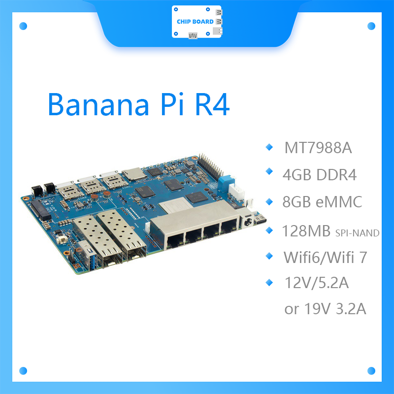 Banana Pi BPI R4 Wifi 7 board  - Bananapi Bpi R4 Wifi 7 recension och pris