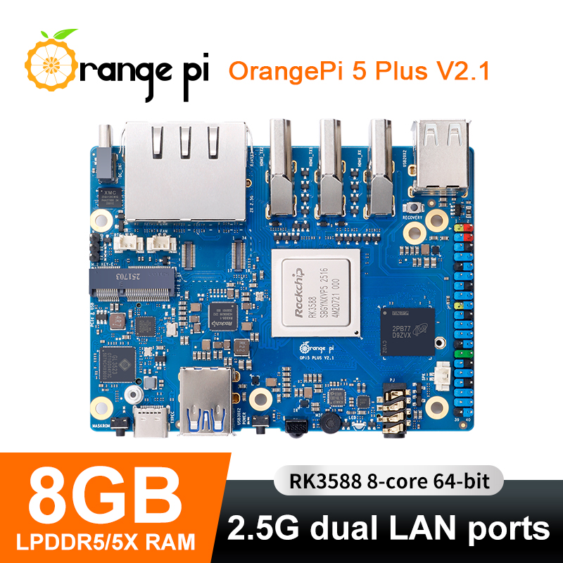 Orange Pi 5 Plus 8GB V2.1 Sing - Orange Pi 5 Plus 32Gb recension och pris